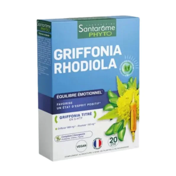 Santarome Griffonia Rhodiola 20 Ampoules