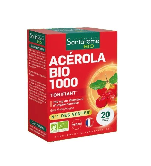 SANTAROME ACEROLA 1000 TUBE 20 COMPRIMES