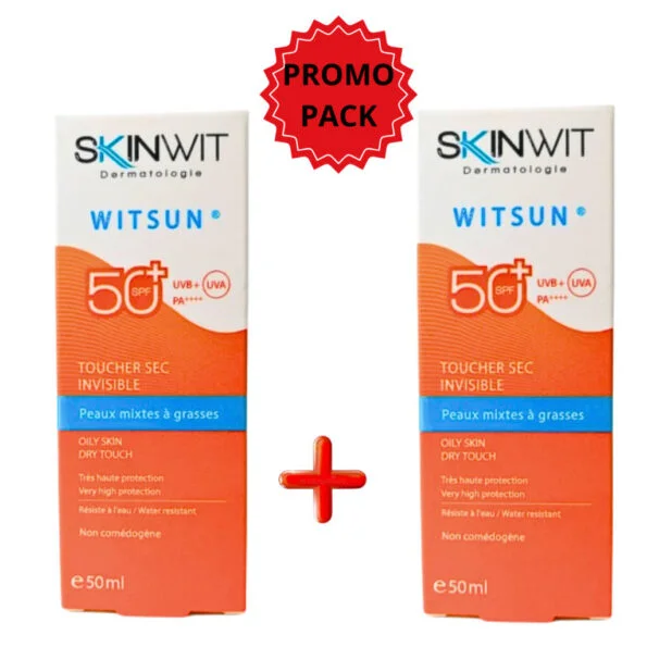 Skinwit Witsun Ecran Invisible Peaux Seches  Spf50+ 2x50ml -50% Pack