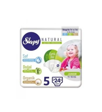 Sleepy Natural 5 Couches Junior 11-18kg/24pcs