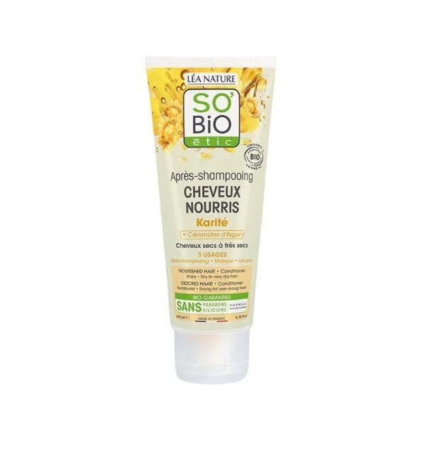 SO BIO APRES SHAMPOOING NOURRI AU BEURRE KARITE 200ML