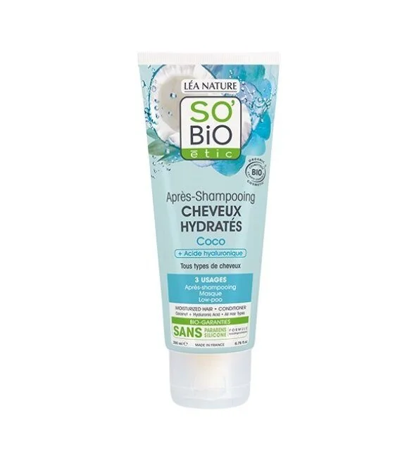 SO BIO APRES SHAMPOOING CHEVEUX HYDRATES 200ML