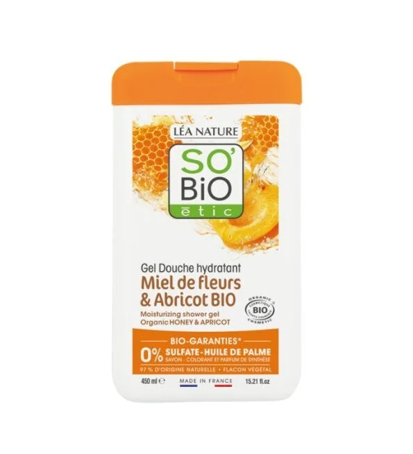 SO-BIO-GEL-DOUCHE-MIEL-DE-FLEURS-ET-ABRICOT-450ML-1.jpg SO BIO GEL DOUCHE MIEL DE FLEURS ET ABRICOT 450ML