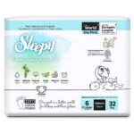 Sleepy Bio Natural Couches Taille 6 Xlarge 15-25kg/32 Pieces