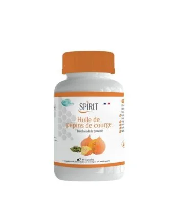Spirit Huile de Pépins de Courge 60 Capsules