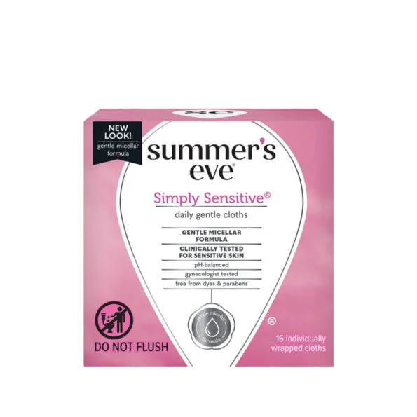 Summer’s Eve Simply Sensitive Cleansing 16 Cloths