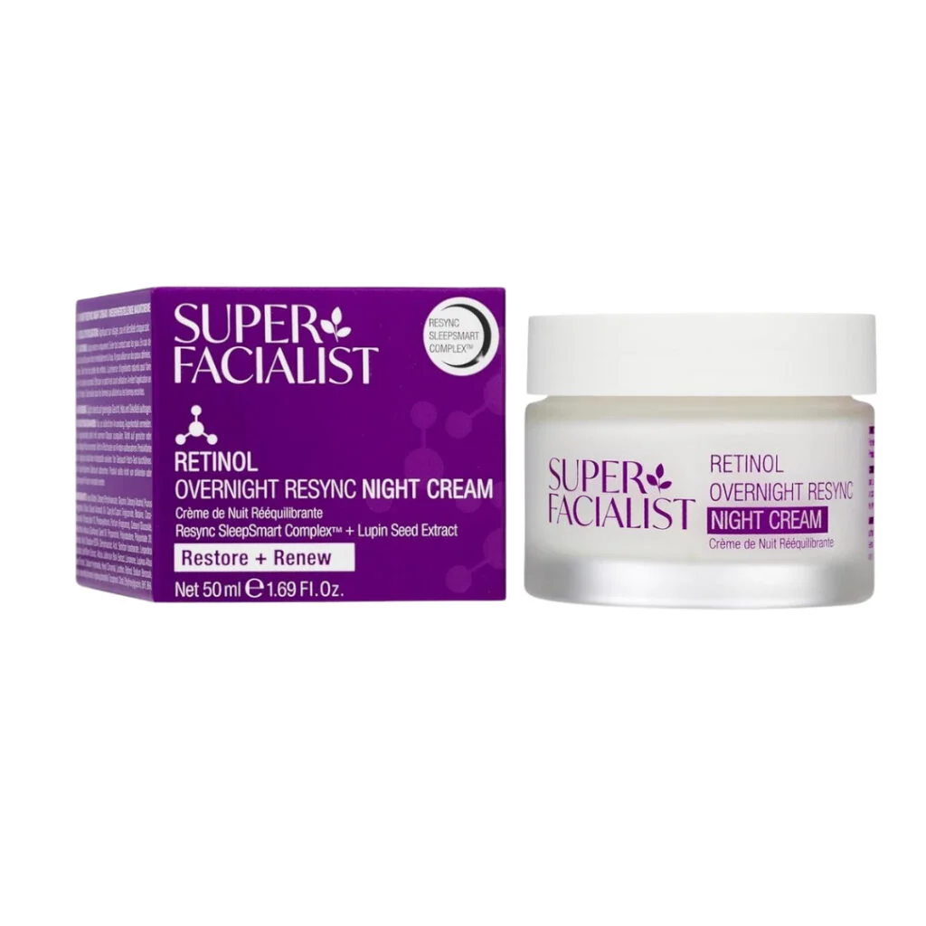 Super-Facialist-RetinolRenew-Creme-de-Nuit-Rerquilibrante-50ml.jpg Super Facialist Retinol+ Renew Overnight Resync Night Cream 50ml