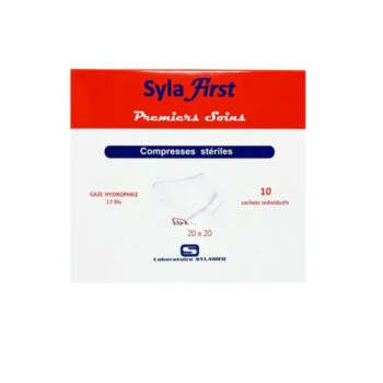 Sylafirst Compress Sterilies 20×20 Boite de 10 Pieces