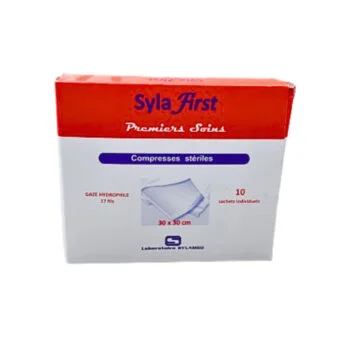 Sylafirst Compress Sterilies 30×30 Bte De 10 Pieces