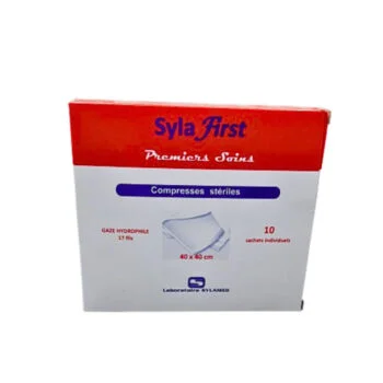 Sylafirst Compress Sterilies 40*40 Bte De 10 Piecss