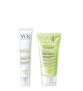 SVR Sebiaclear Active 40ml + Gel Moussant 55ml OFFERT