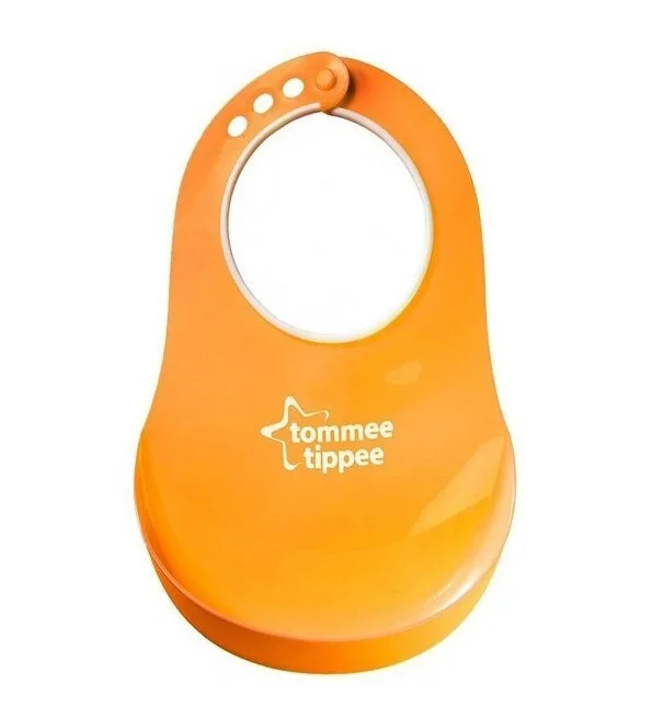 Tommee Tippee Bavoir avec Fermoir Réglable Orange