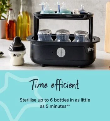 Tommee Tippee Stérilisateur Électrique à Vapeur Noir