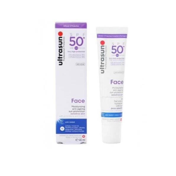 Ultrasun Face Gel Ecran Solaire spf50+ 40ml
