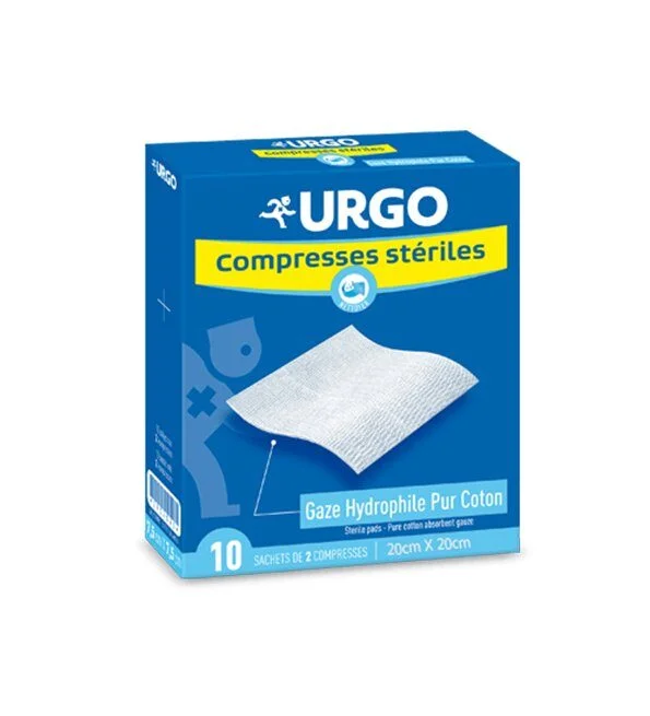 URGO COMPRESSES STÉRILES DE GAZE 20cmX20cm