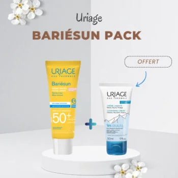 URIAGE BARIÉSUN CRÈME SPF50+TEINTE CLAIRE = Crème Lavante 50ml Offerte