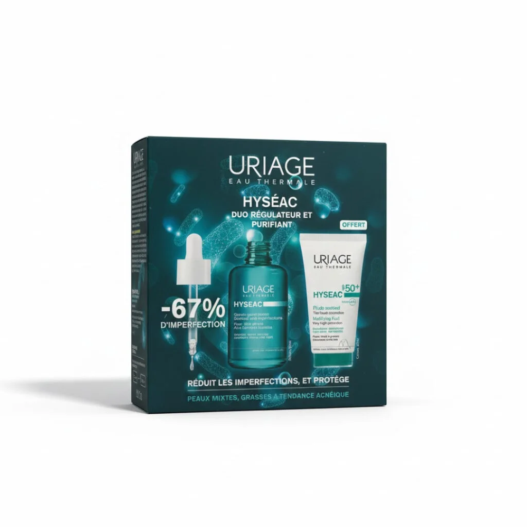 Uriage-Hyseac-Serum-Booster-30mlHyseac-spf50-50ml-pack.jpg Uriage Hyseac Serum Booster 30ml+Hyseac spf50+ 50ml pack