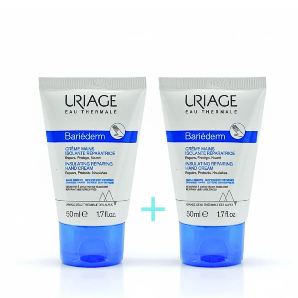 Uriage-bariederm-creme-mains-250ml-pack.jpg Uriage Bariederm Creme Mains 2x50ml Pack
