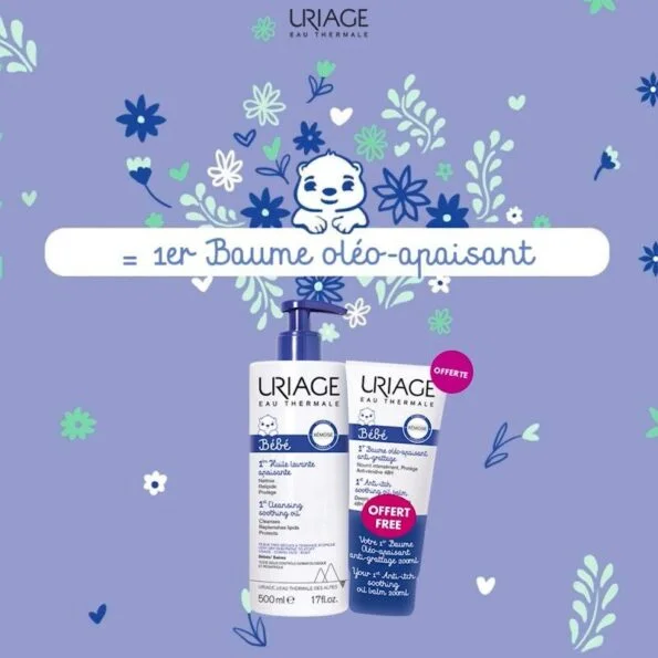 Uriage bébé 1er Huile Lavante Apaisante 500ml