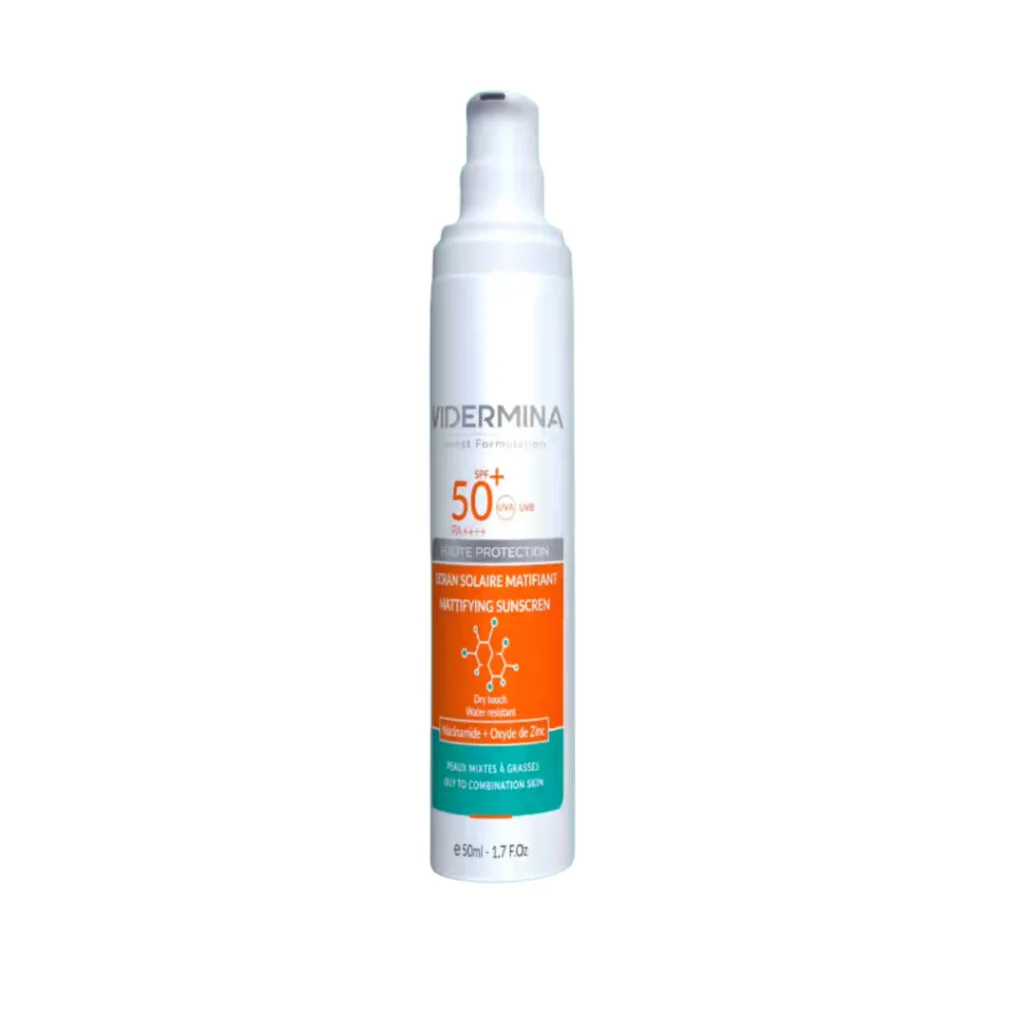 Vidermina-ecran-solaire-matifiant-SPF50-PMG-50ML.jpg Vidermina Ecran Solaire Matifiant SPF50+ 50ML