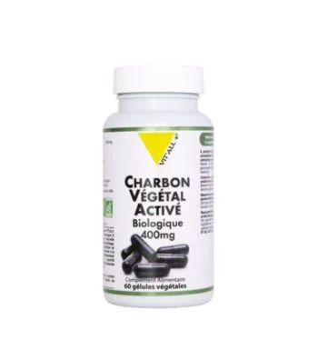 VITALL PLUS CHARBON VEGETAL 400MG 60 GELULES