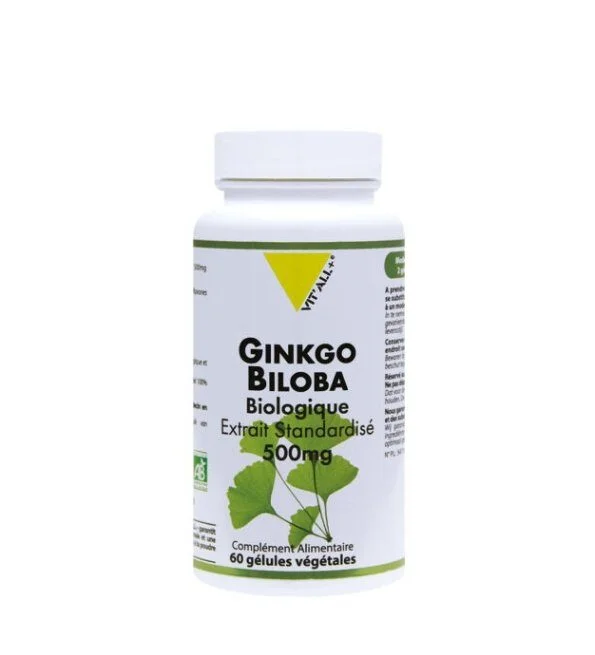 VITALL PLUS GINKGO BILOBA 500MG 60 GELULES