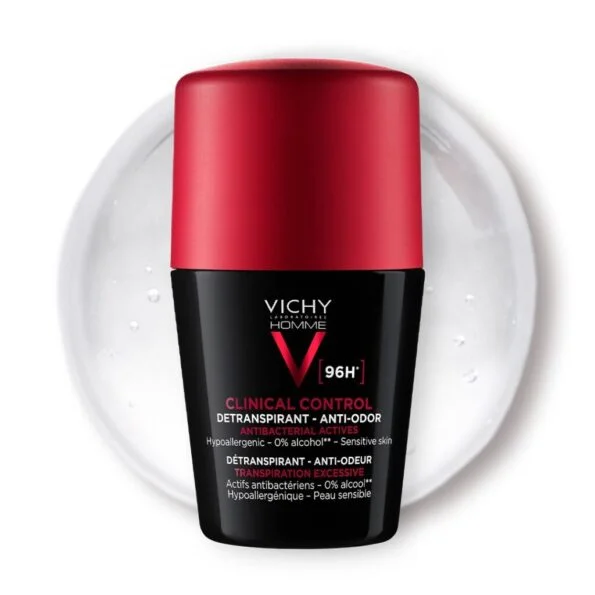 Vichy Homme DÉODORANT CLINICAL CONTROL 96H | Tous types de peau | 50ml