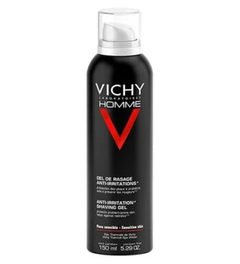 Vichy Homme Gel de Rasage Anti-Irritations Peau Sensible | 150ml