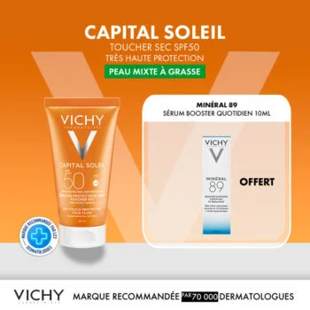 Vichy Capital Soleil Creme Anti-Brillance 50ml+MINERAL 89 Format Voyage