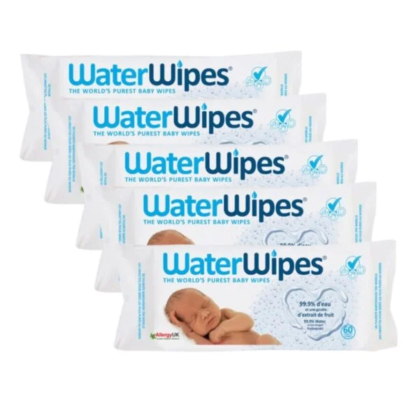 WaterWipes Lingettes Bebe Pack 5 Unités