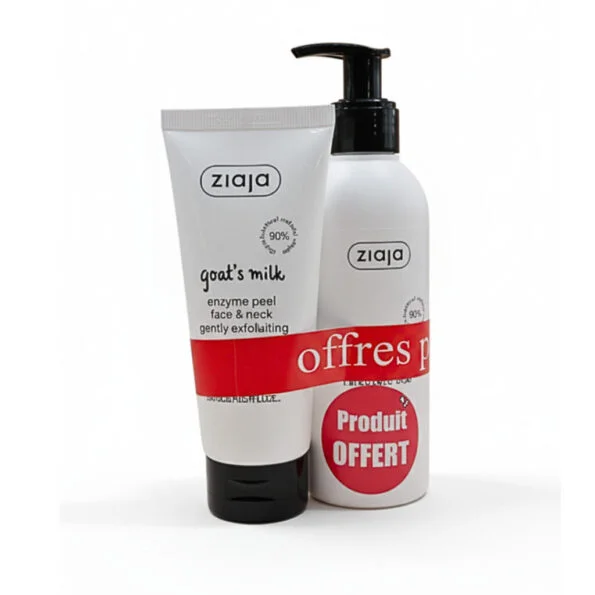 Ziaja Goat’s Milk Pack Gommage Enzymatique 75ml+Lait Nettoyent 200ml