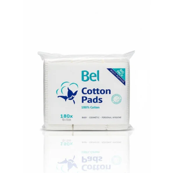 Bel Cotton Pads 10x10cm 180 Pieces
