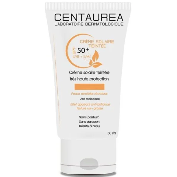 Centaurea Creme Solaire Teinte Claire spf50+ 50ml