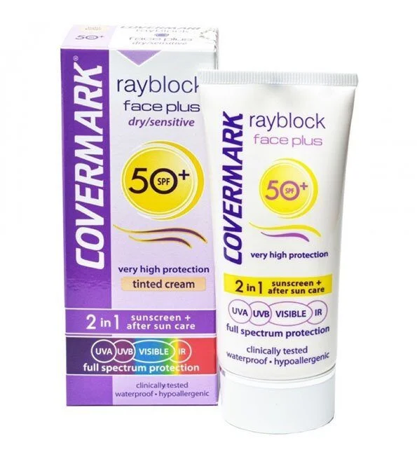 Covermark rayblock face plus Teinte Dry sensitive spf50+ 50ml