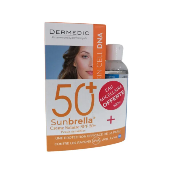 Dermedic Sunbrella Peaux Sensibles 50ml+ Eau micellaire 100ml Pack
