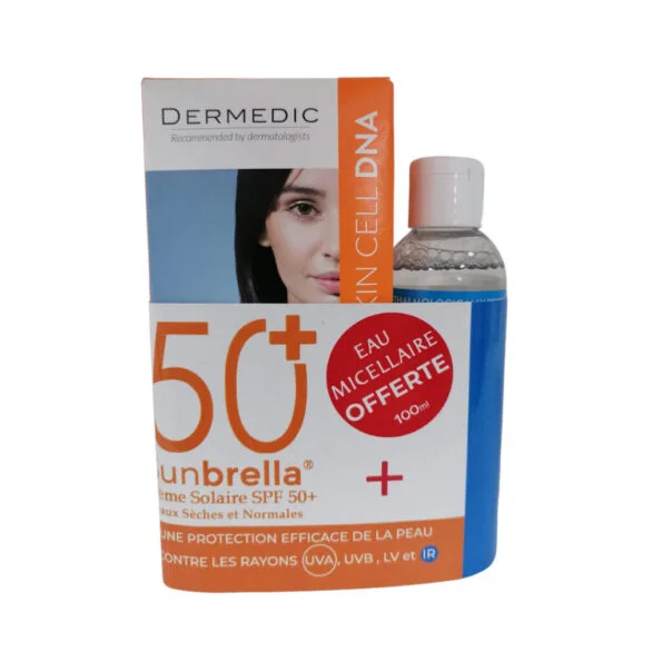 Dermedic Sunbrella Peaux Seches et Normales 50ml+ Eau micellaire 100ml Pack