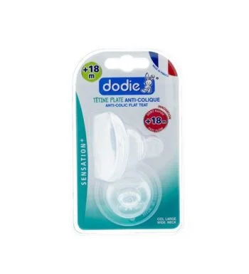 DODIE TETINE PLATE SENSATION+ ANTI COLIQUE D1 0-6M X2
