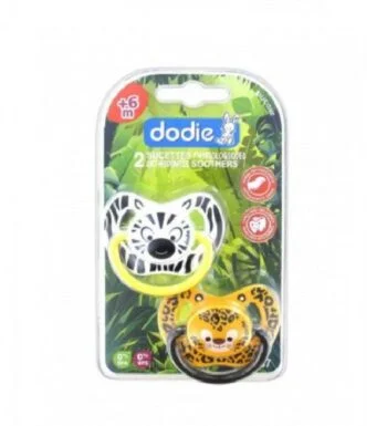 DODIE 2 SUCETTES PHYSIOLOGIQUES JUNGLE 6M+ N P67