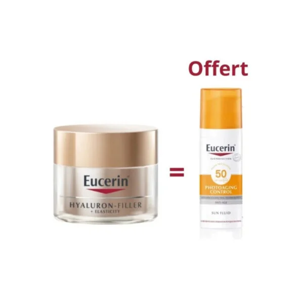 Eucerin Hyaluron filler Elasticity Nuit +Fluide Sun Fluid Spf50+ Pack