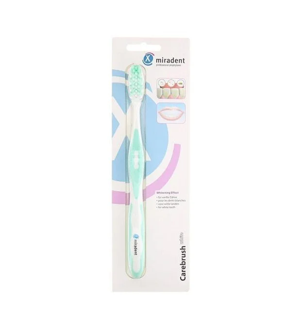 Miradent Brosse à dent Carebrush White Verte
