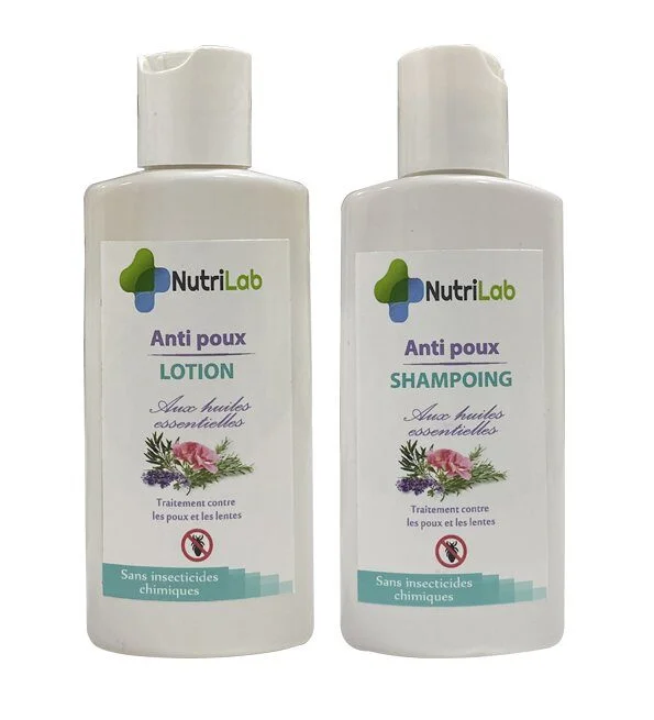 Nutrilab anti poux lotion et shampoing 125ml pack 2en1