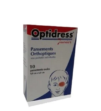 OPTIDRESS JUNIOR PANSEMENTS OCULAIRES BOITE DE 10 PIECES
