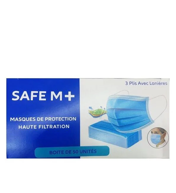 Safe M+ Maques de Protection Haute Filtration – 50 Piéces
