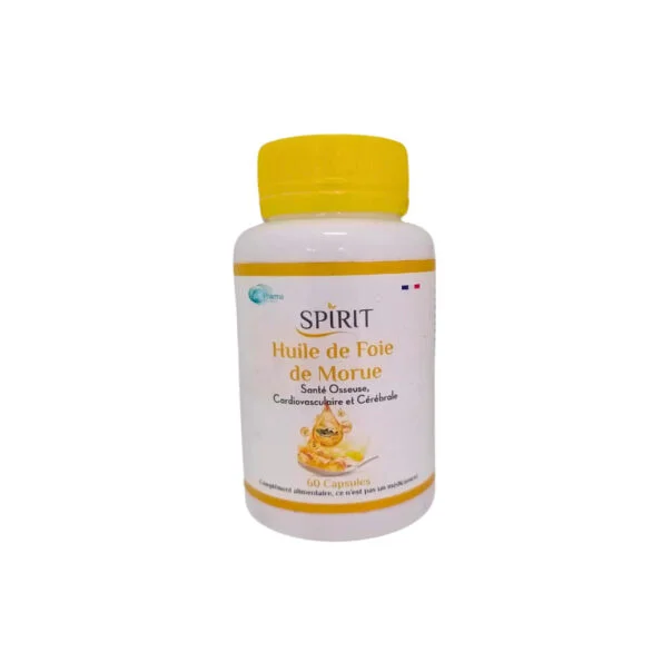 Spirit Huile de Foie de Morue 60 Capsules
