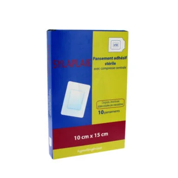 Sylaplaie Pansement Adhesif Sterile 15cm X 10cm