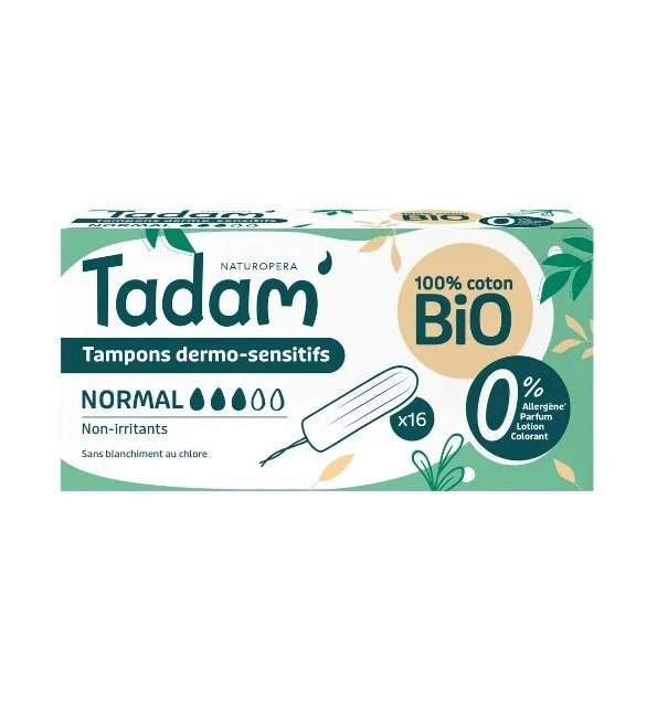 TADAM TAMPONS DERMO SENSITIFS NORMAL X 16
