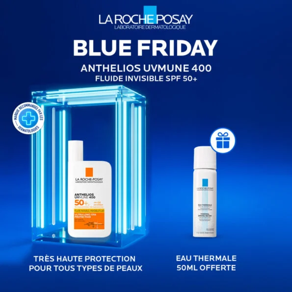La Roche-Posay ANTHELIOS UVMUNE 400 crème solaire fluide invisible | peaux sensibles | 50ml = Eau Thermal Offerte
