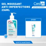 CeraVe Gel Moussant Anti-Imperfections | Peau Grasse à Tendance Acnéique = Miniature Offerte